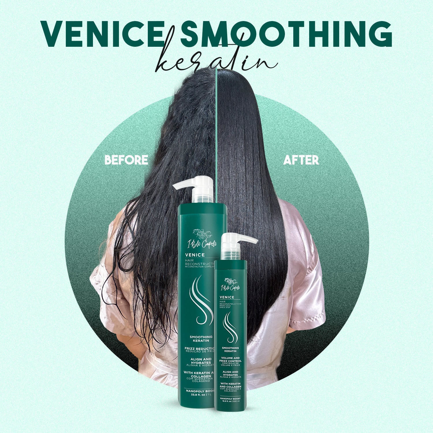 I Belli Capelli Venice Hair Reconstructor Smoothing Keratin Organic 1L