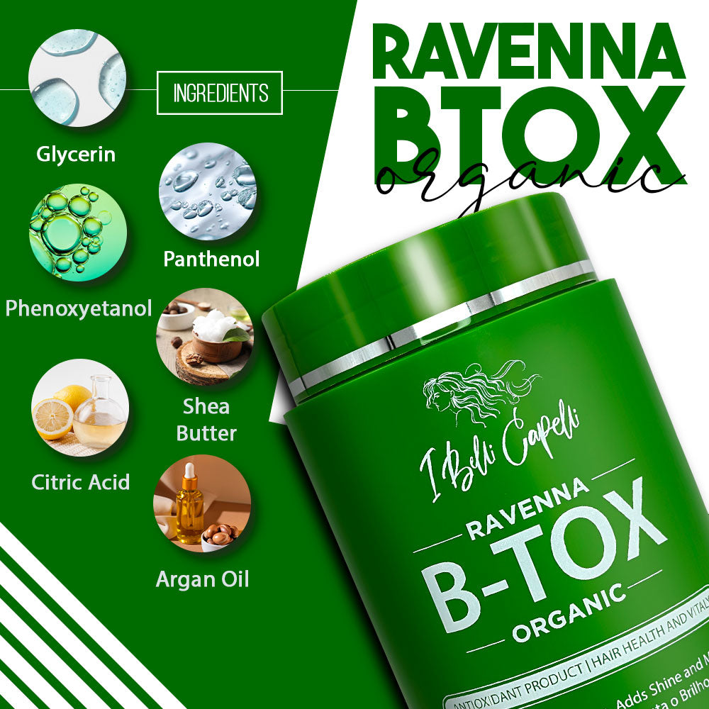 Kit I Belli Capelli Ravenna B-tox Organic Mask Hair Rejuvenation Anti-