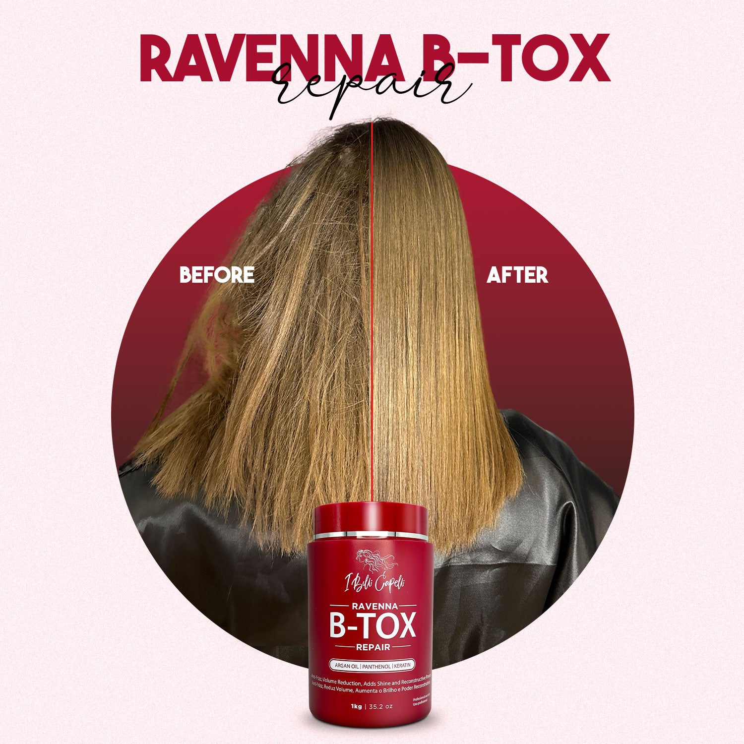 I Belli Capelli Ravenna B-tox Repair Mask Hair Rejuvenation Anti-frizz