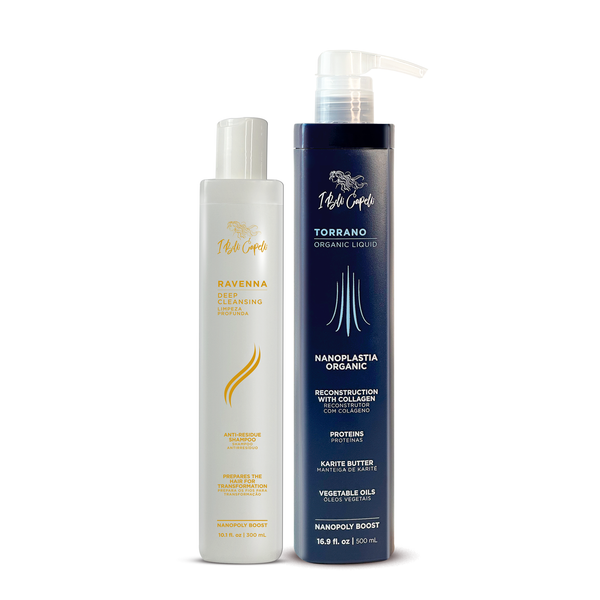 Kit I Belli Capelli Shampoo Ravenna Deep Cleaning + Torrano Organic Fl